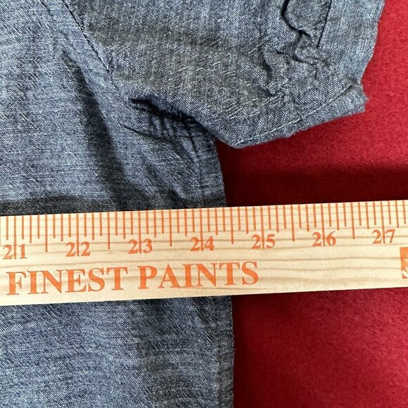 Hurley Shirt Mens XL Grey Button Up Cotton Short Sleeve Collared Pocket Adult - Picture 6 of 8